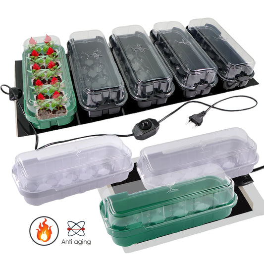 14/35W Plant Heating Pad Warmer Heat Mat Nursery Seedling Trays Indoor Garden Germination US/EU/UK/AU Plug Temperature Control